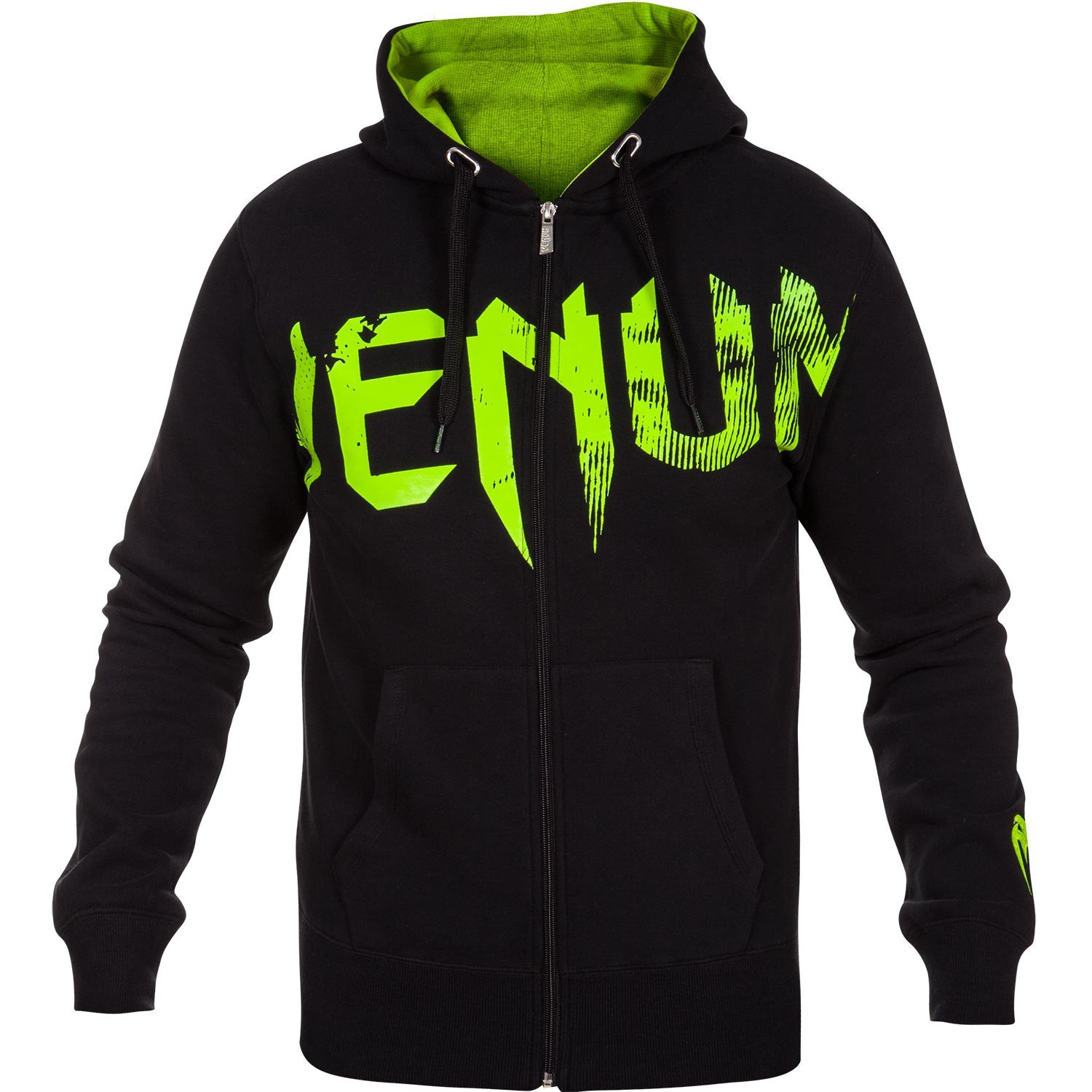 Venum Undisputed Hoody Black Grey Hooded Jacket Hoodie MMA Muay Thai 